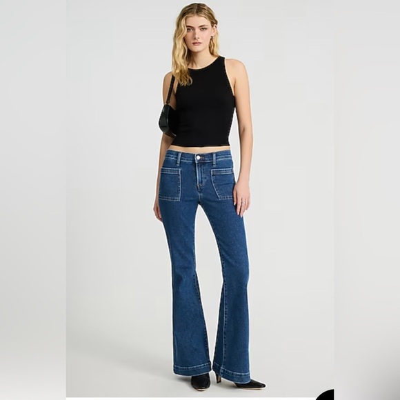 Express Denim - Express Women’s 70s Flare Jeans Size 10 Mid Rise HyperStretch Long Inseam